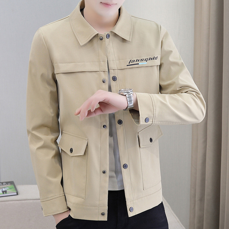 A generation of explosions men's jacket spring and autumn casual coat lapel cardigan single-breasted trembles with the same jacket