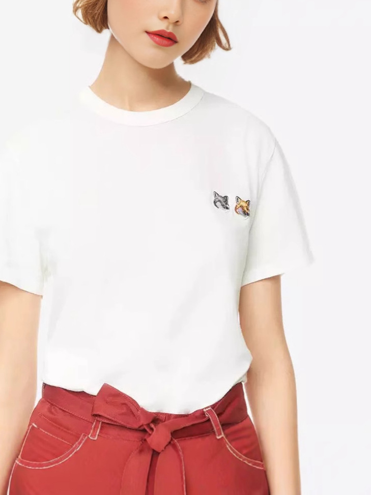 2025 New European and American Mk Double-Headed Fox T-Shirt