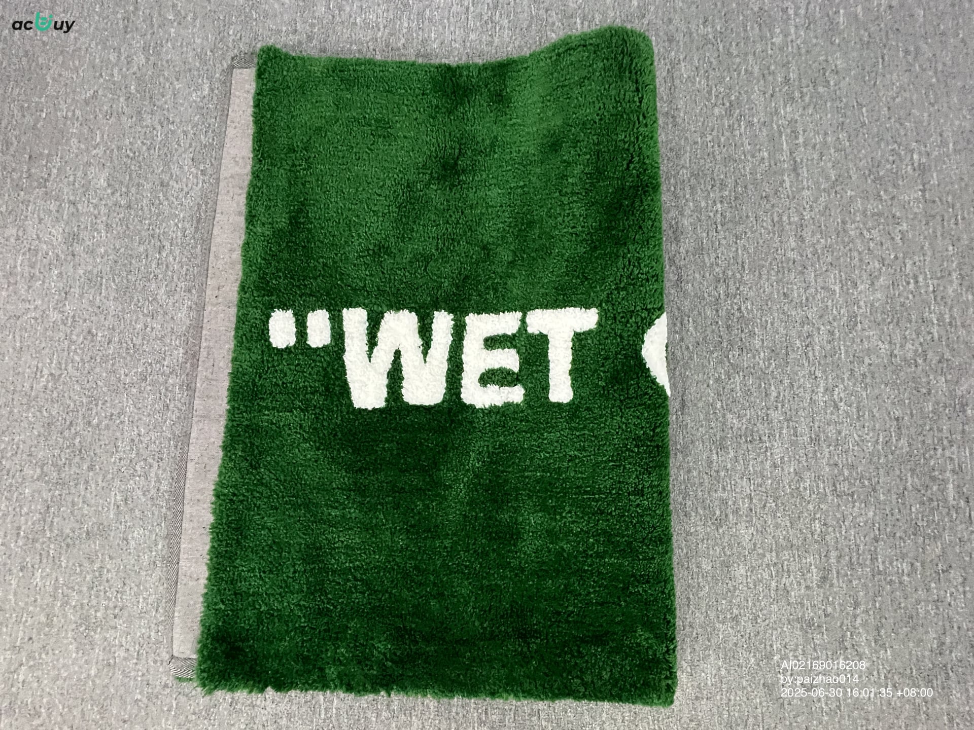 Trendy Brand Green Wet Grassland Cashew Flower Collaboration Custom Green Carpet for Home Living Room Bedroom Sofa Bedside QC