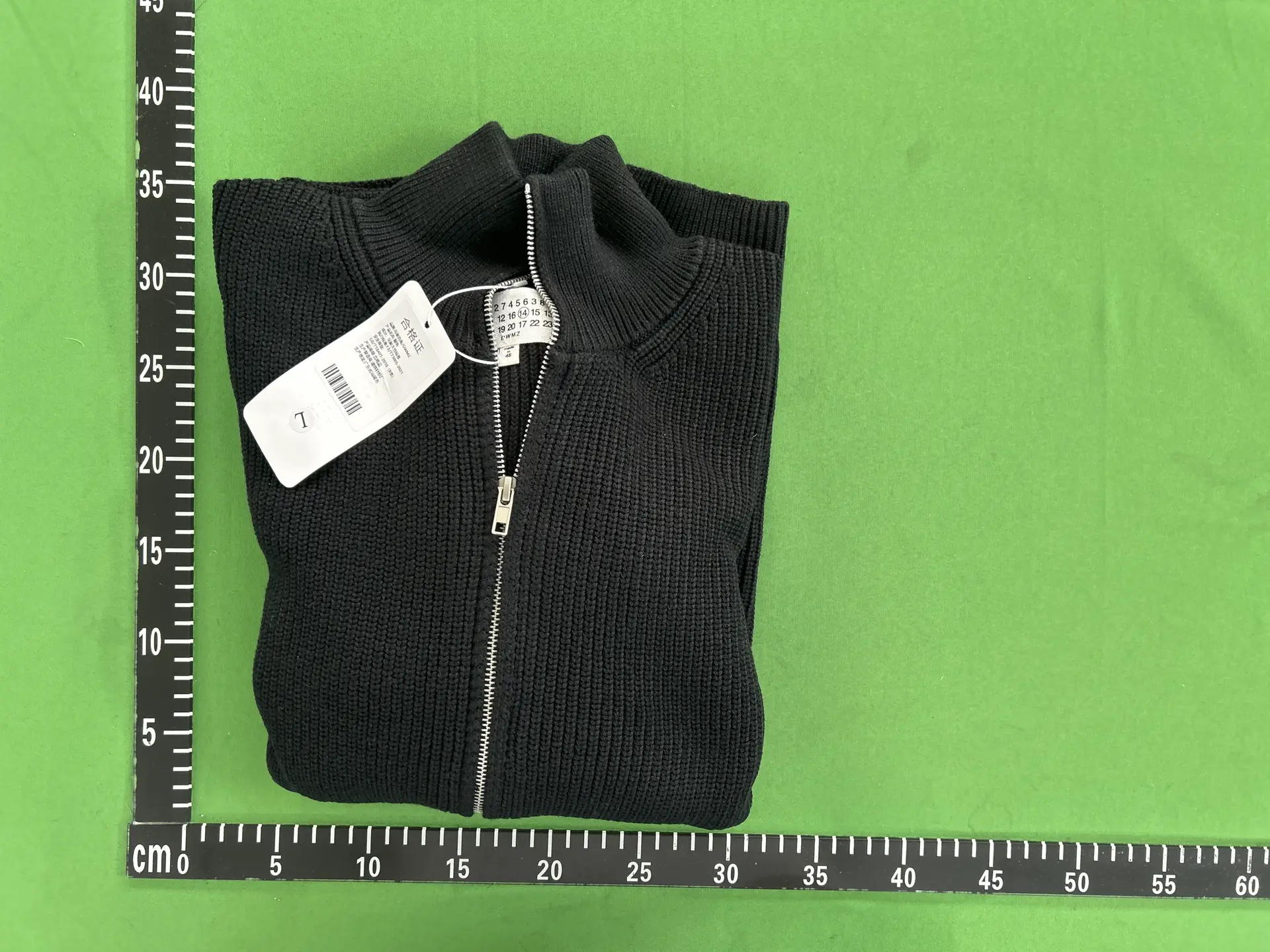 Ma's Four Corners Spring Double Zipper Half High Collar Warm Couple Takak Heavy Cardigan Sweater Jacket Men's Sweater