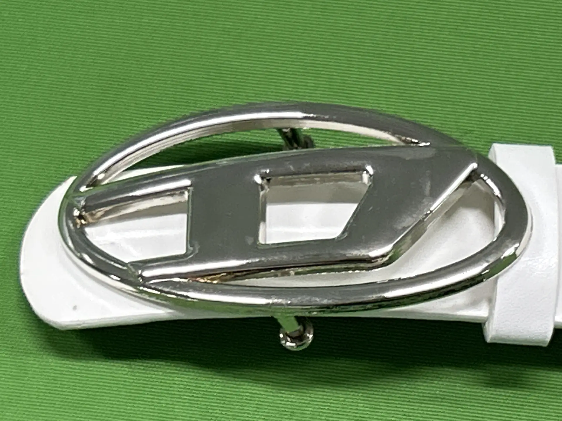 Diesel Belt Buckle White