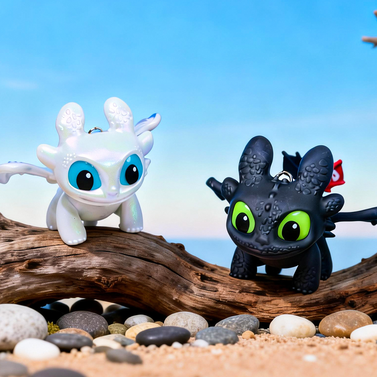 Authentic Cartoon How to Train Your Dragon 3 Light Fury Toothless Keychain Cute Bag Pendant Car Keychain Gift Wholesale
