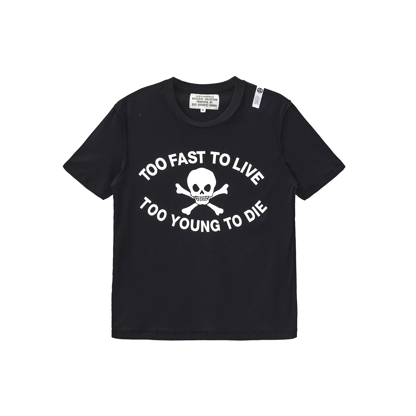 Oriental Dragon Sama Vivi reverse stitching skull print washed punk visual style vintage short sleeved skinny QC-foto från TAOBAO på Qualit.ly