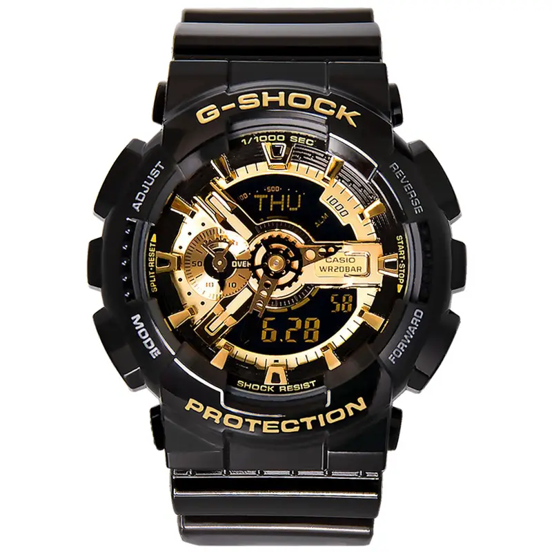 Casio Black Warrior Ga-110Gb Wukong Waterproof Sports Men Watch Casio Black Gold G-Shock Couple