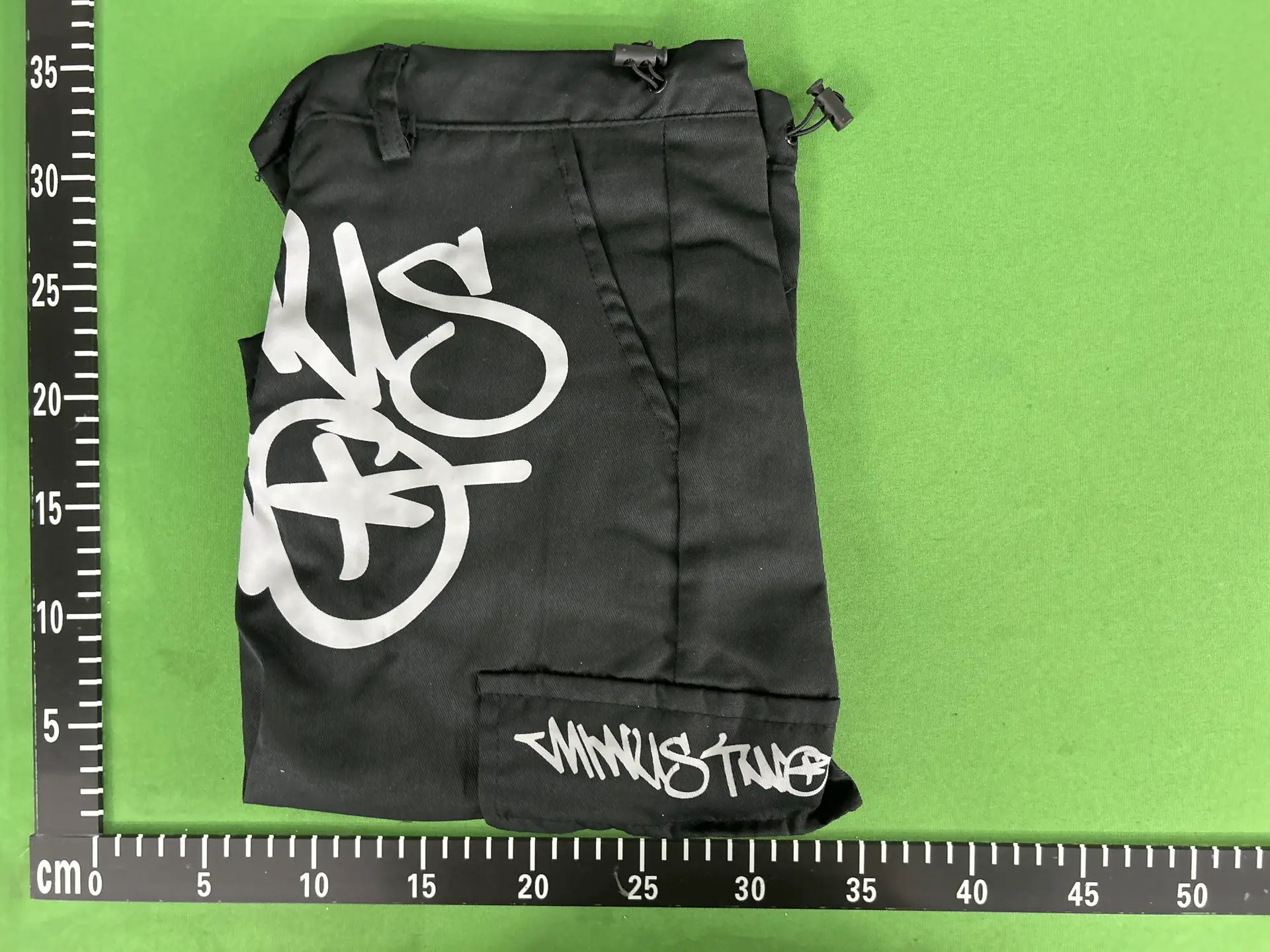 Printed workwear shorts