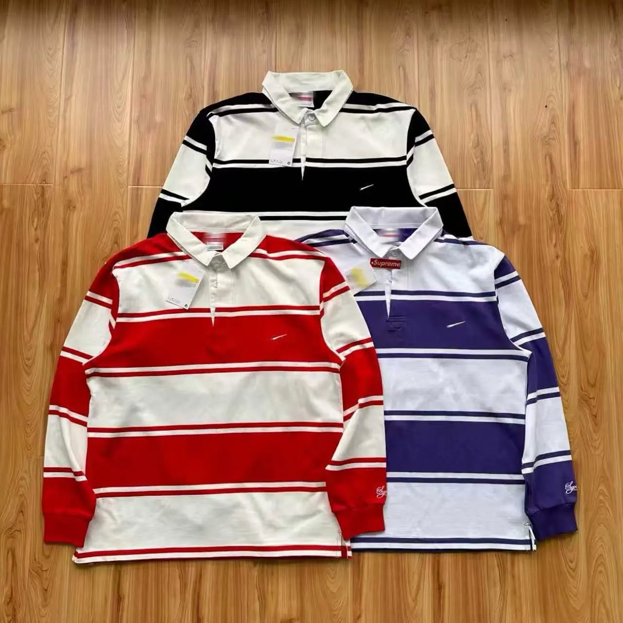 Supreme Long Sleeve Polo Shirts