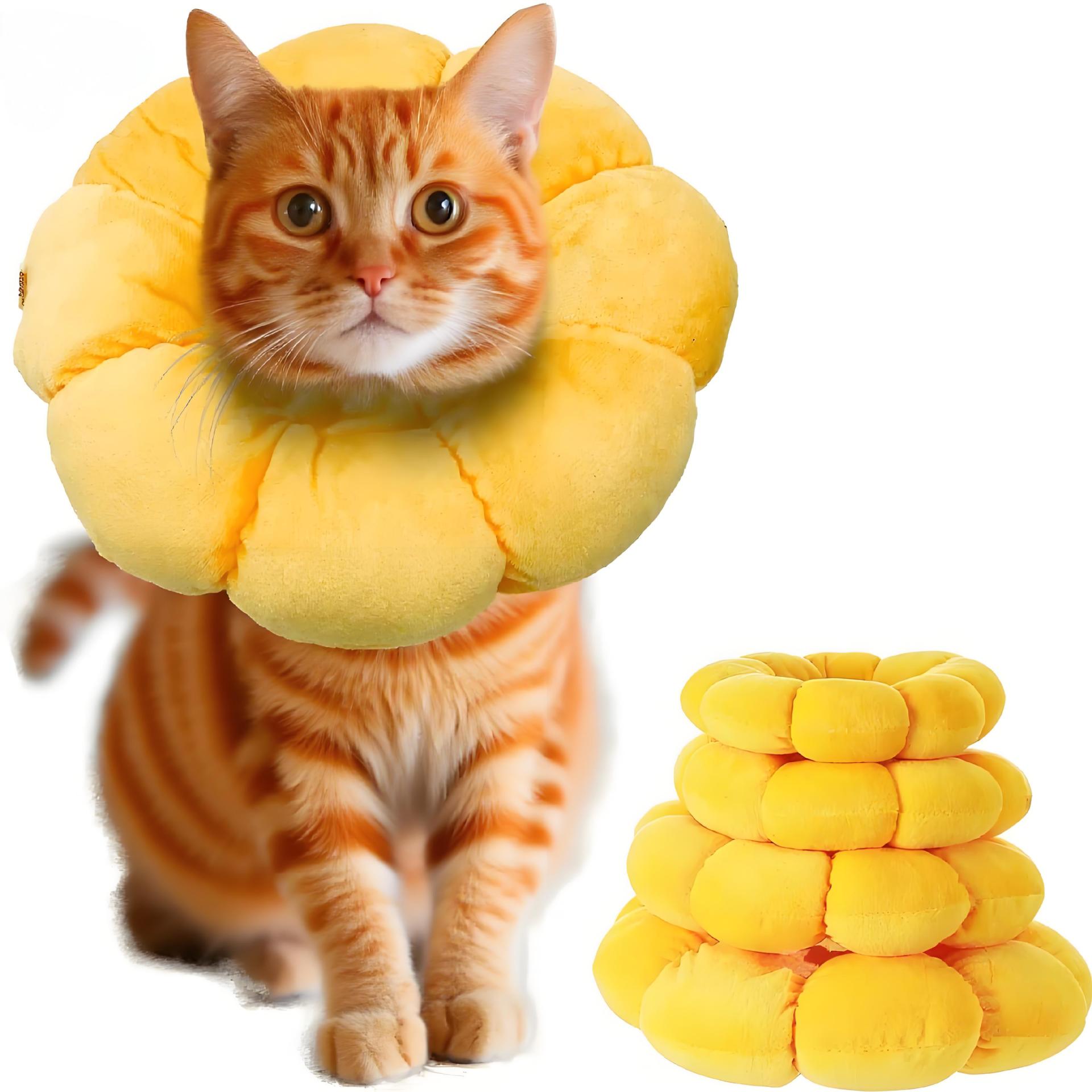 Sunflower Elizabethan Collar Anti-Licking Anti-Scratch Headgear Pet Cat Collar Dog Neck Collar Neutering Shame Collar
