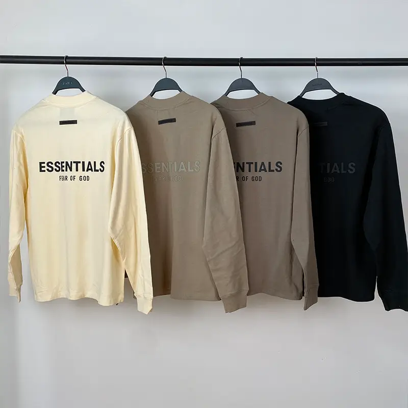2021Ss Long-Sleeved T-Shirt Essentials Long-Sleeved Trendy Brand Cross-Border Lshirt