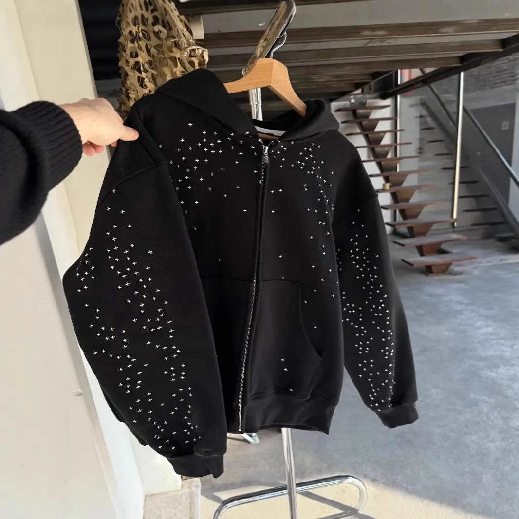 Sweatshirts for Men and Women, New Winter Style, Casual, Versatile, Simple, American High Street, Baby's Breath, Trendy Jackets and Sweatshirts