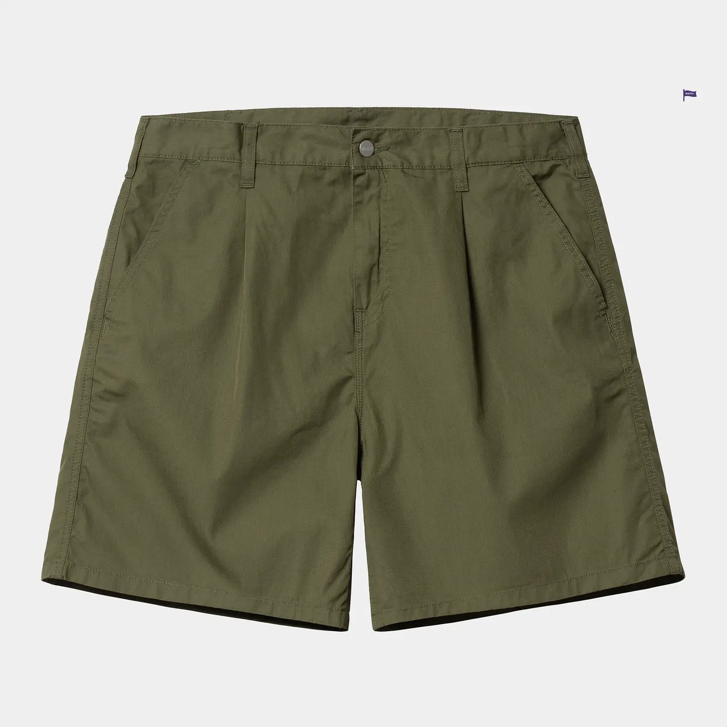 In Stock Carhartt Wip Albert Short Carhart Double Pleat Loose Casual shorts 033125