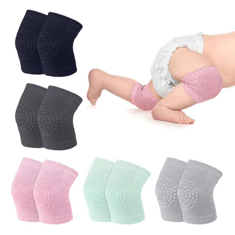 Cross-Border Spot Summer Baby Learning Crawling Knee Pads Anti-Wear Anti-Slip Baby Toddler Leg Pads Knee Sleeves