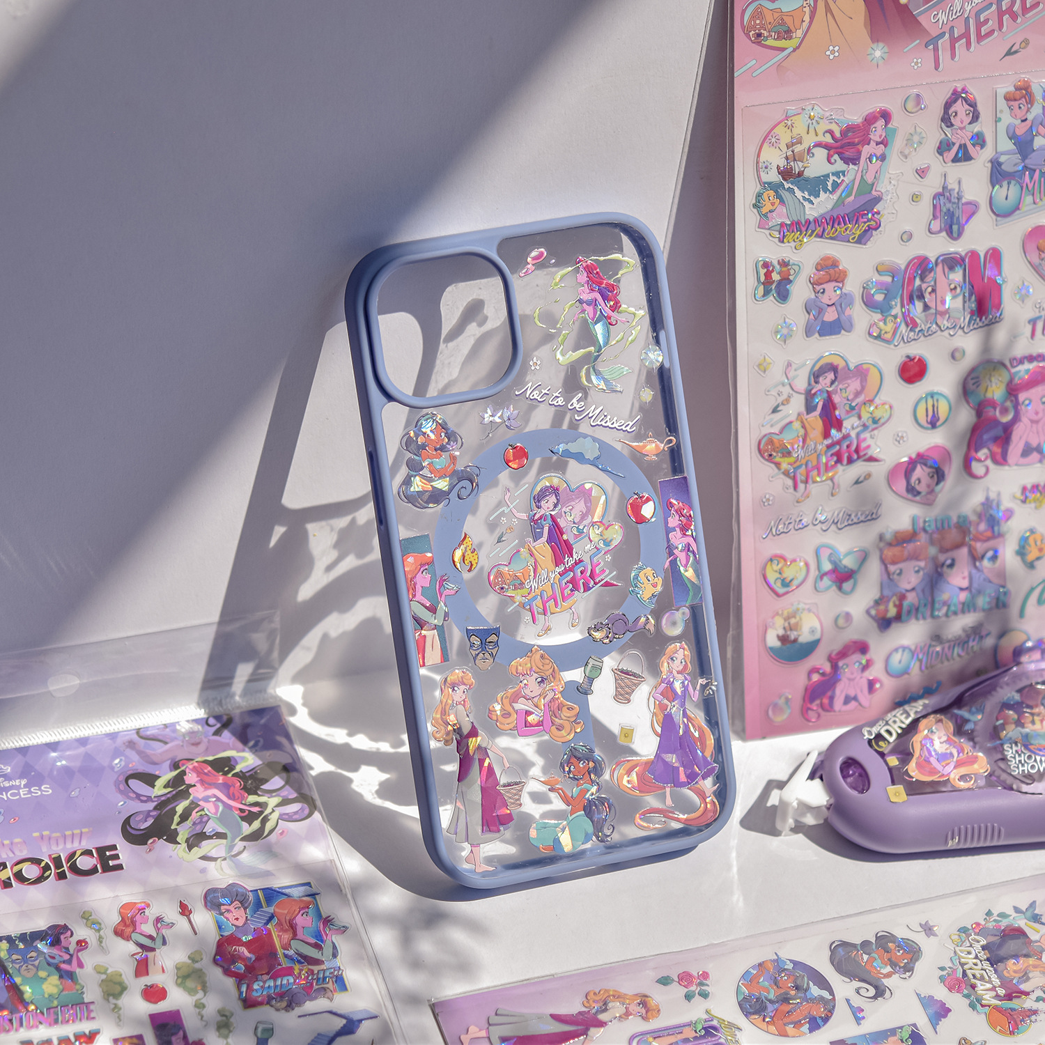 Disney & Tomoni Princess Series Zootopia Cute Notebook Phone Case Computer Tablet Stickers