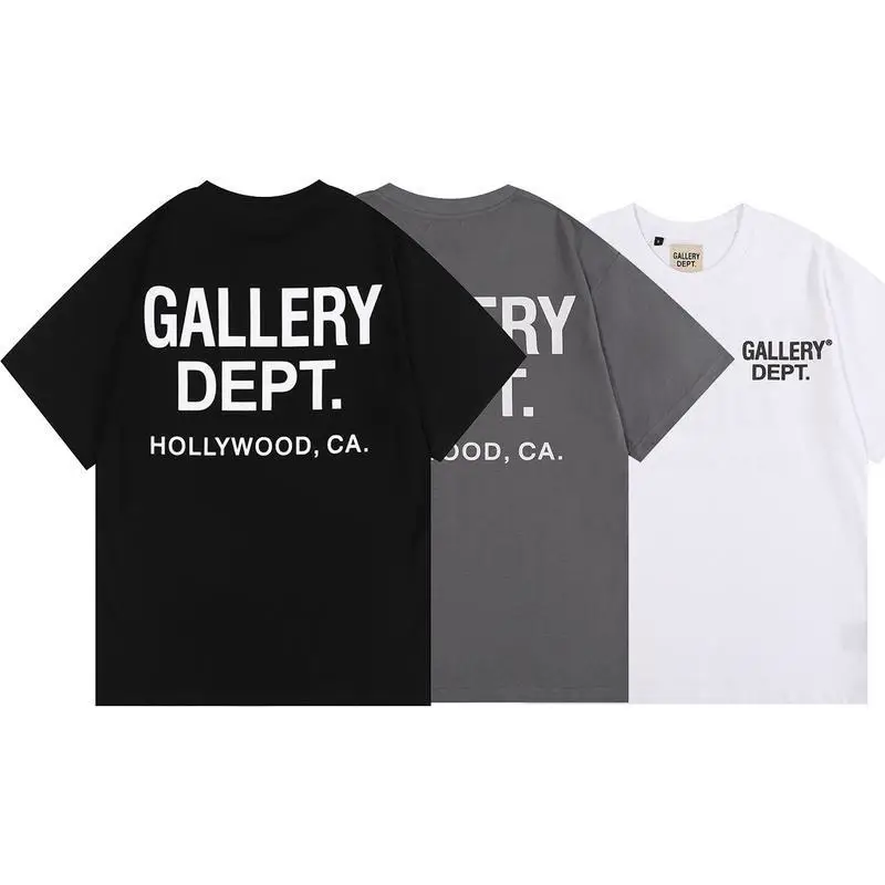 European Size Pure Cotton Tgallery Dept T-Shirt Letter Printed Crewneck t Shir