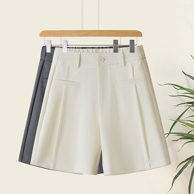 Fashionable Versatile Suit-Style Five-Point Shorts for Women, 2026 Summer New High-Waisted Slimming Loose Casual Pants for Outdoor Wear