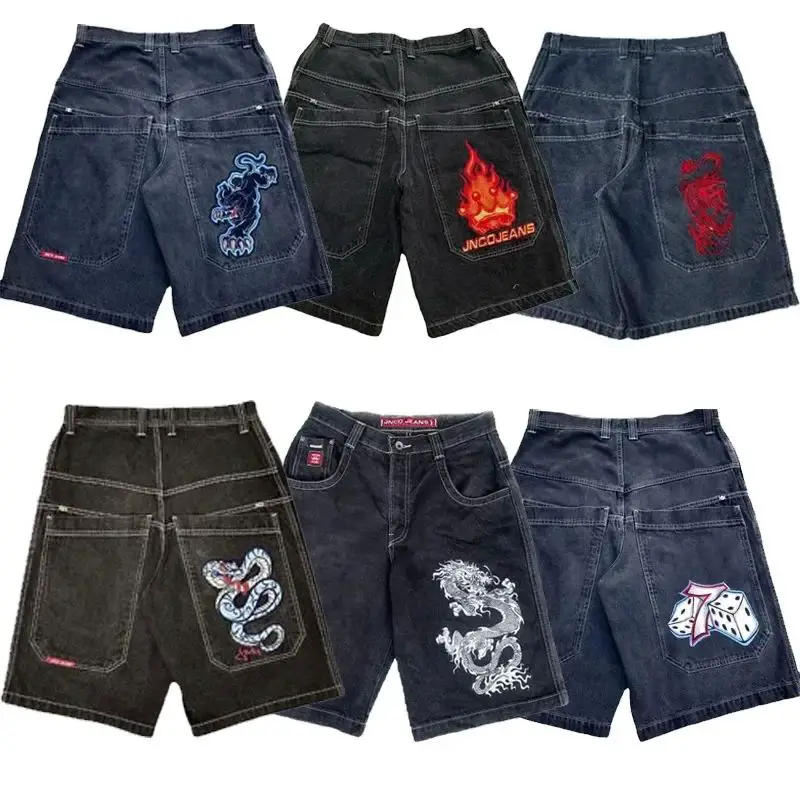 Jnco 男士服装宽松牛仔裤短裤嘻哈高品质公关