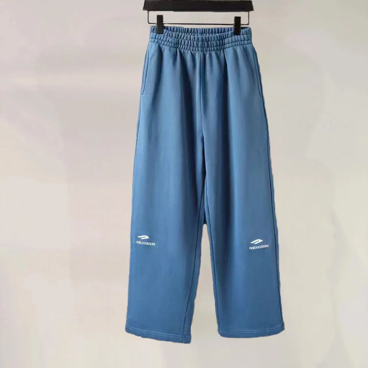 Top of the line version! Paris style classic 3B embroidered logo pure cotton sports and casual sweatpants for men, versatile looped pants