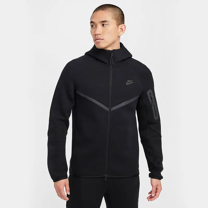 Nike Nike Hooded Outwear Men's Clothing 24 Autumn New arrival Sportswear Black Running Knitting jacket Hv0950-010