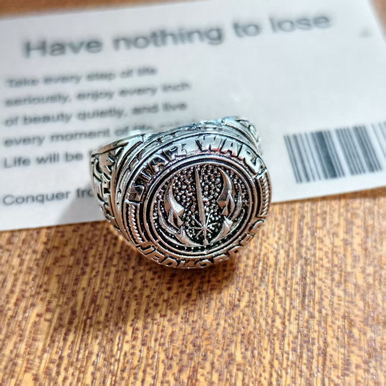 Cross-Border Ring European and American Foreign Trade Old Retro Star Wars Jedi Knight Ring Men's Accessories Wholesale