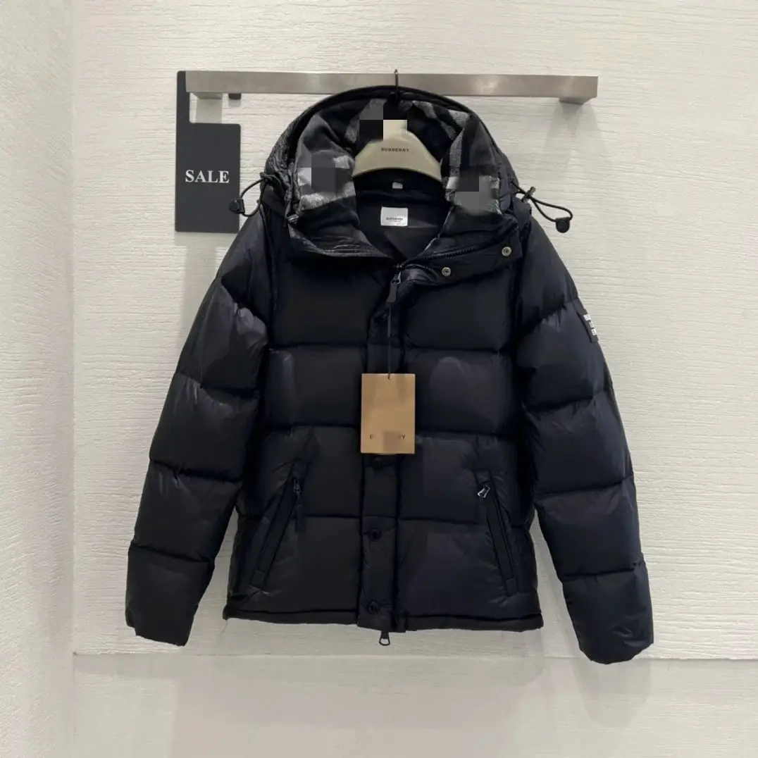 跨境巴家正确版秋冬新款可拆式衣袖连帽羽绒服男女同款保暖外套