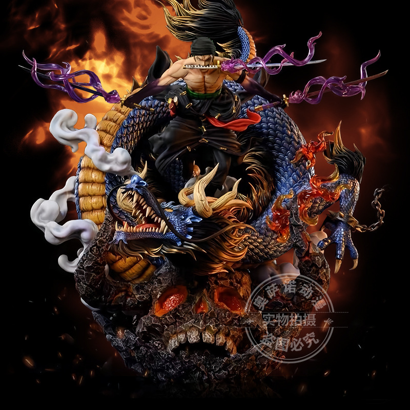 One Piece Series High Quality GK Hand-made Black Gold Solon Black Gold Ghost Island One Piece High Quality GK Hand-made Model Ornaments