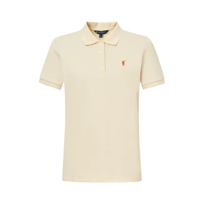 Polowalk Short-Sleeved Polo Shirt Women's 2025 Summer New Lapel Easiest for match T-Shirt Work Clothing Easiest for match Tops