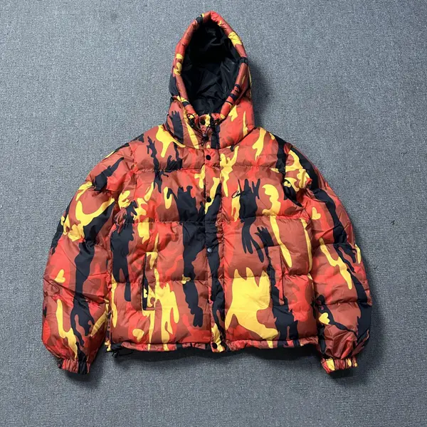 corteiz Alcatraz Basics Embroider LOGO hooded cotton-padded jacket winter thickened Heattech Easiest for match cotton-padded Outwear
