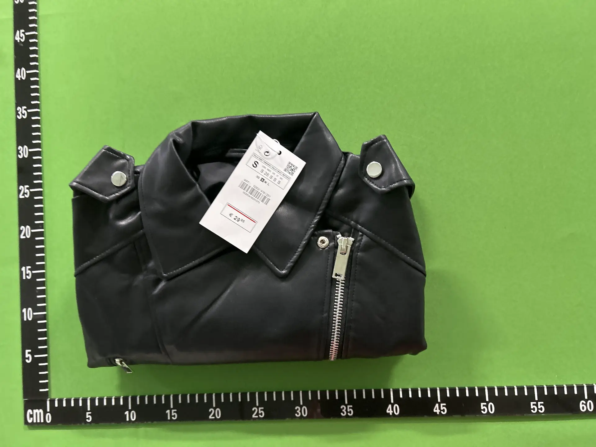 24 Autumn/Winter New Product: Women's Collar, Zipper, Imitation Leather Motorcycle Jacket, Leather Jacket, Short Coat 4391826