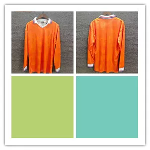 1991 N.etherland home retro long sleeve jersey 6261271424