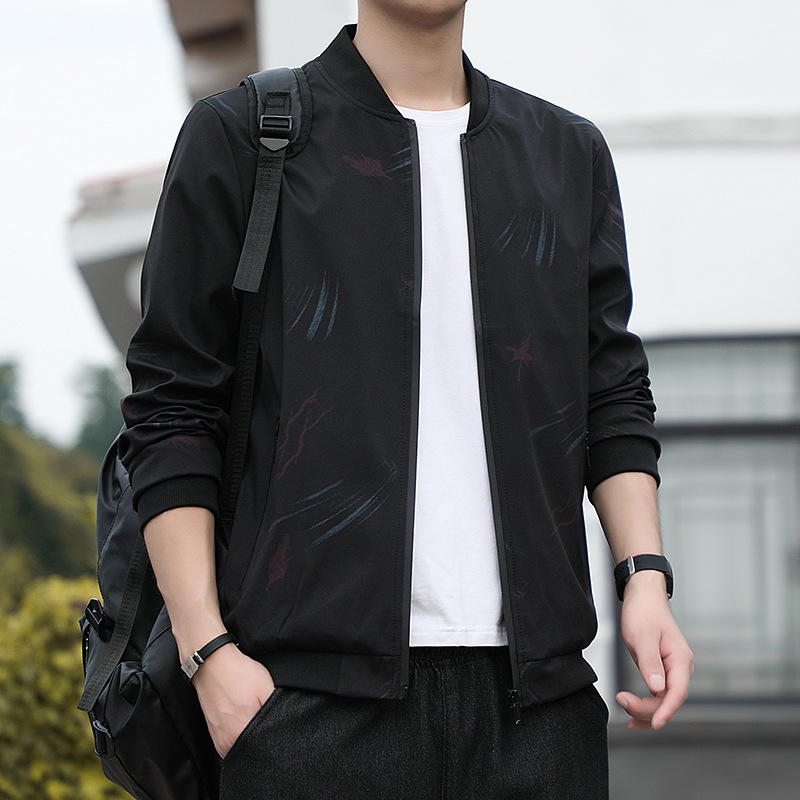 Men's Coats Spring and Autumn Thin Tops Men's Loose Trendy Casual Baseball Uniform Jackets Plus Size Clothes Dropshipping