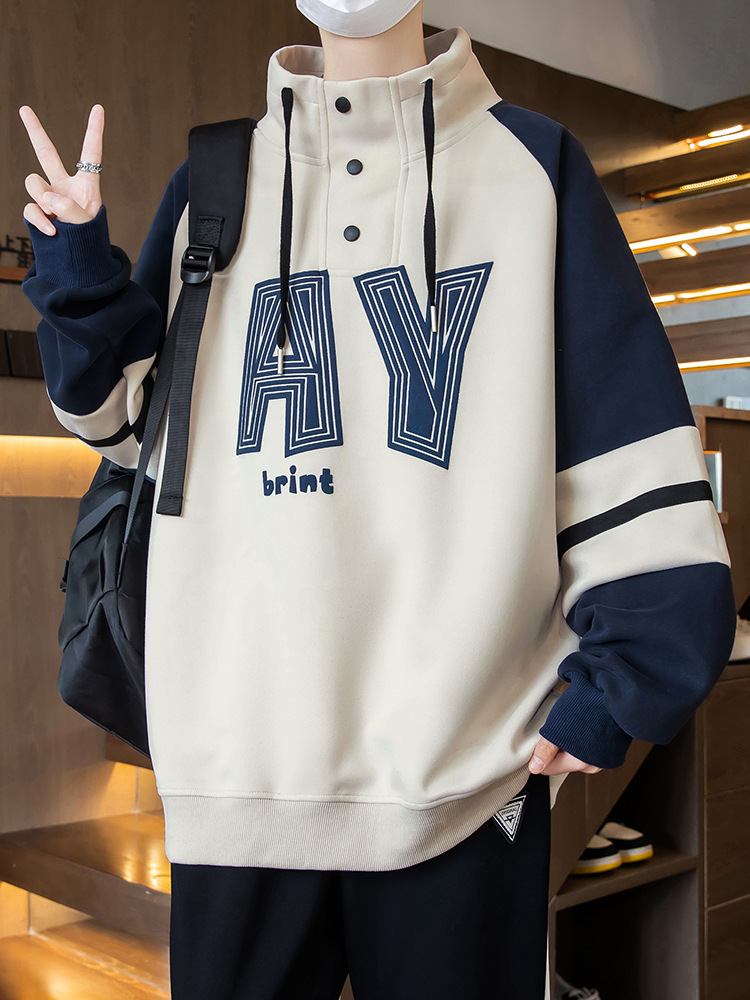 Spring and autumn long-sleeved sweater 12-year-old boy 13 early Senior high school students 14 clothes 15 children semi-high collar base shirt