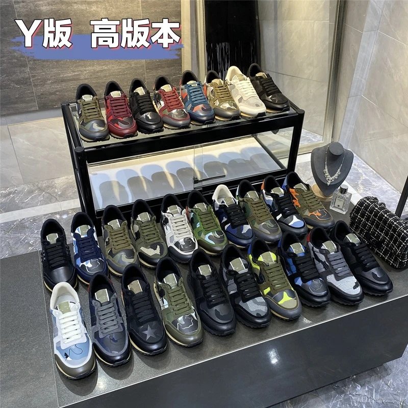 迷彩铆钉鞋