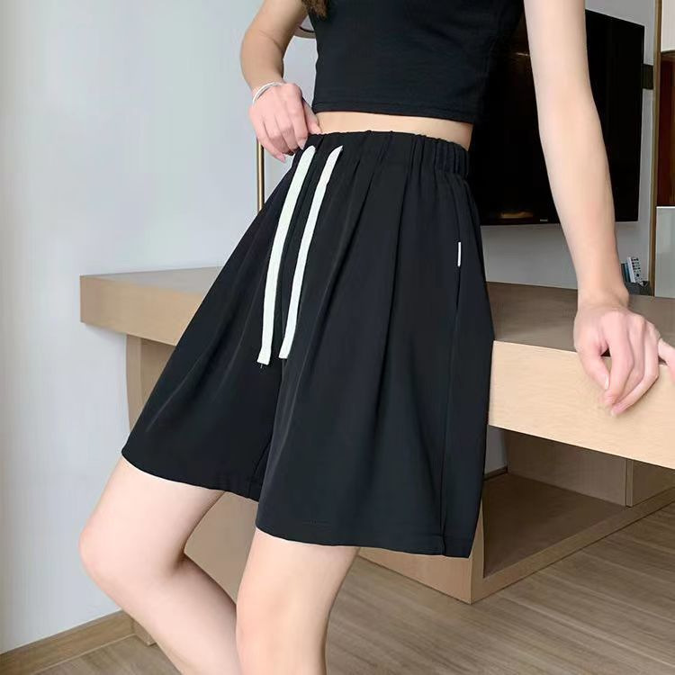 Chubby Girls Women's Suit Sports Shorts Women's Summer Large Size Loose High Waist Draped Slimming Casual Wide Leg Pants