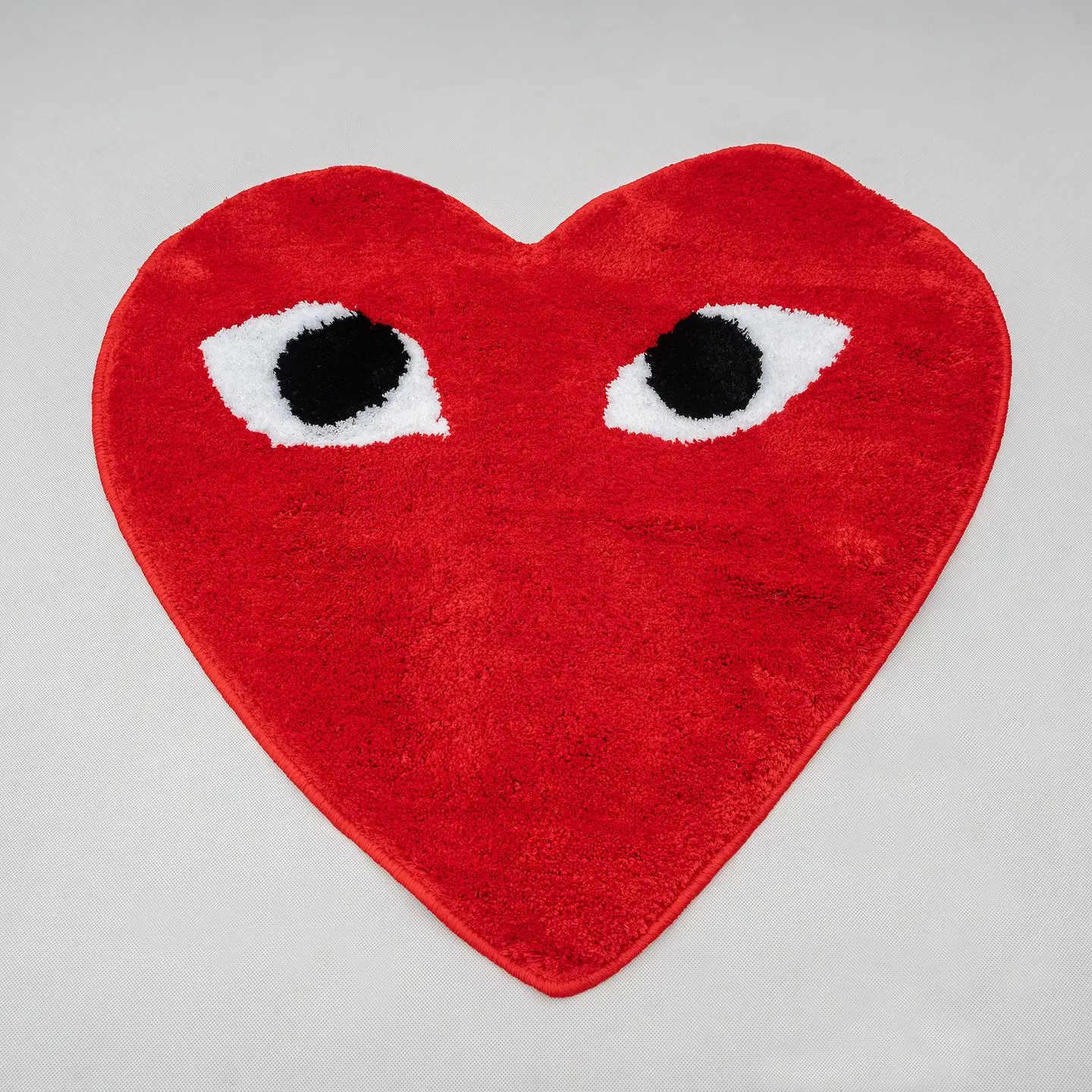 Cdg Play Rei Kawakubo Red Heart Carpet Mattress Living Room Fashion Non Slip Floor Mat Cushion