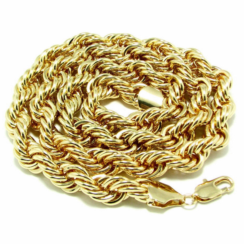 South Korea Hip Hop Series Twist Chain Necklace Metal Twist 10mm Thick 90cm Long Twist Chain Necklace