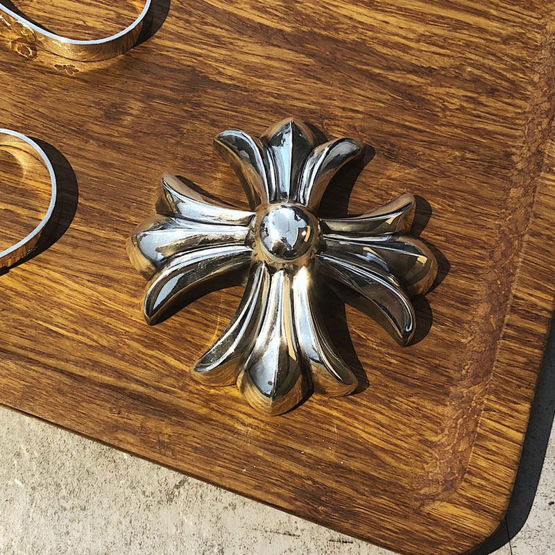 Live a Long Time, Palace Style, Large Stereo Cross, 925 Silver-Coated Copper, Metal Desktop Window Decoration, Gift