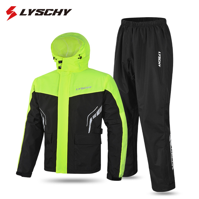 Lyschy Thunderwing Motorcycle Cycling Special Raincoat Men's Cycling Clothing Motorcycle Travel Poncho Single Split Raincoat Suit