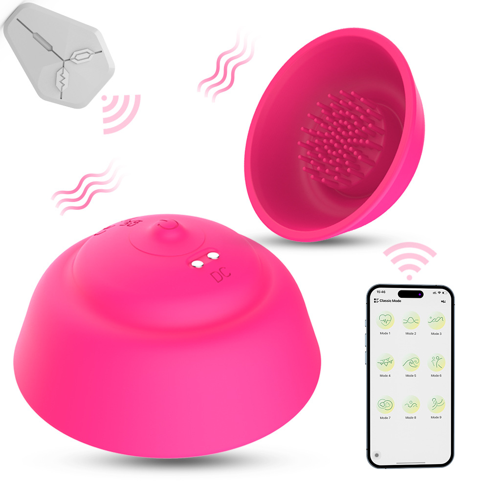 Bra cup 10 frequency shock-absorbing chest tease massager wireless remote control adult sex toys manufacturers wholesale generation