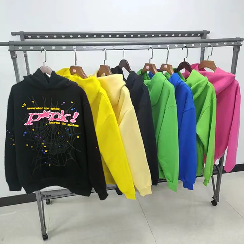 Foreign Trade Original 450g Heavy Velvet Couple Sweatshirt Sp5Der Hoodie Young Thug 555555