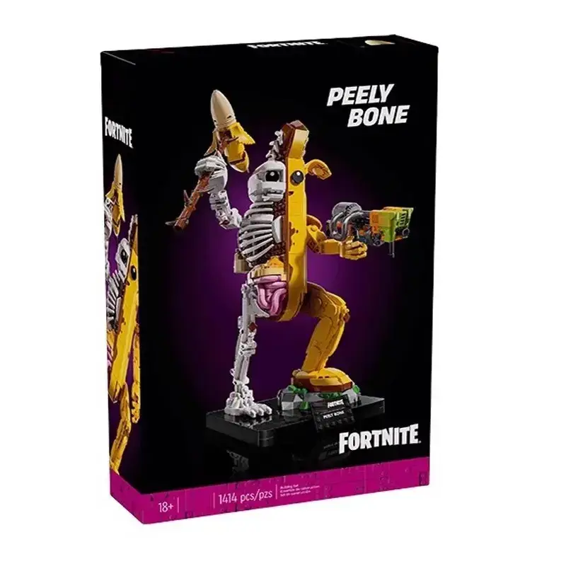 Cross-Border Compatible with Lego 77072 New Product Fortnite Skeleton Banana Man Building Block Assembled Robot Model