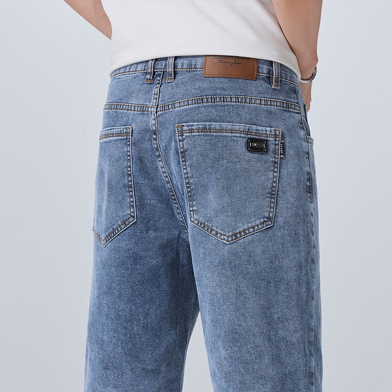 Summer Thin Denim Shorts for Men, Slim Fit, Versatile, Slimming Mid-Length Casual Shorts for Men