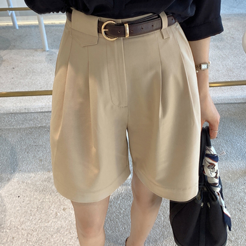 [Sixeng] New Bermuda Shorts ~ 2024 High Waist Summer Suit Five Points Loose Slim Casual Women