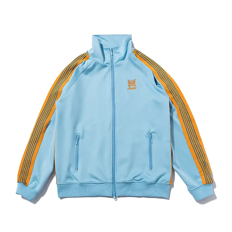 Embroidered Butterfly Logo Bar Ribbon Student School Uniform Set Casual Sports Jacket Sports Pants