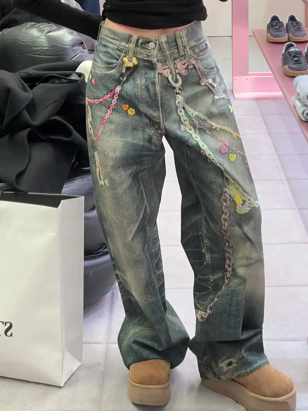 I795 Ac New Candy Chain Jeans 1981 Version 3D Digital Print