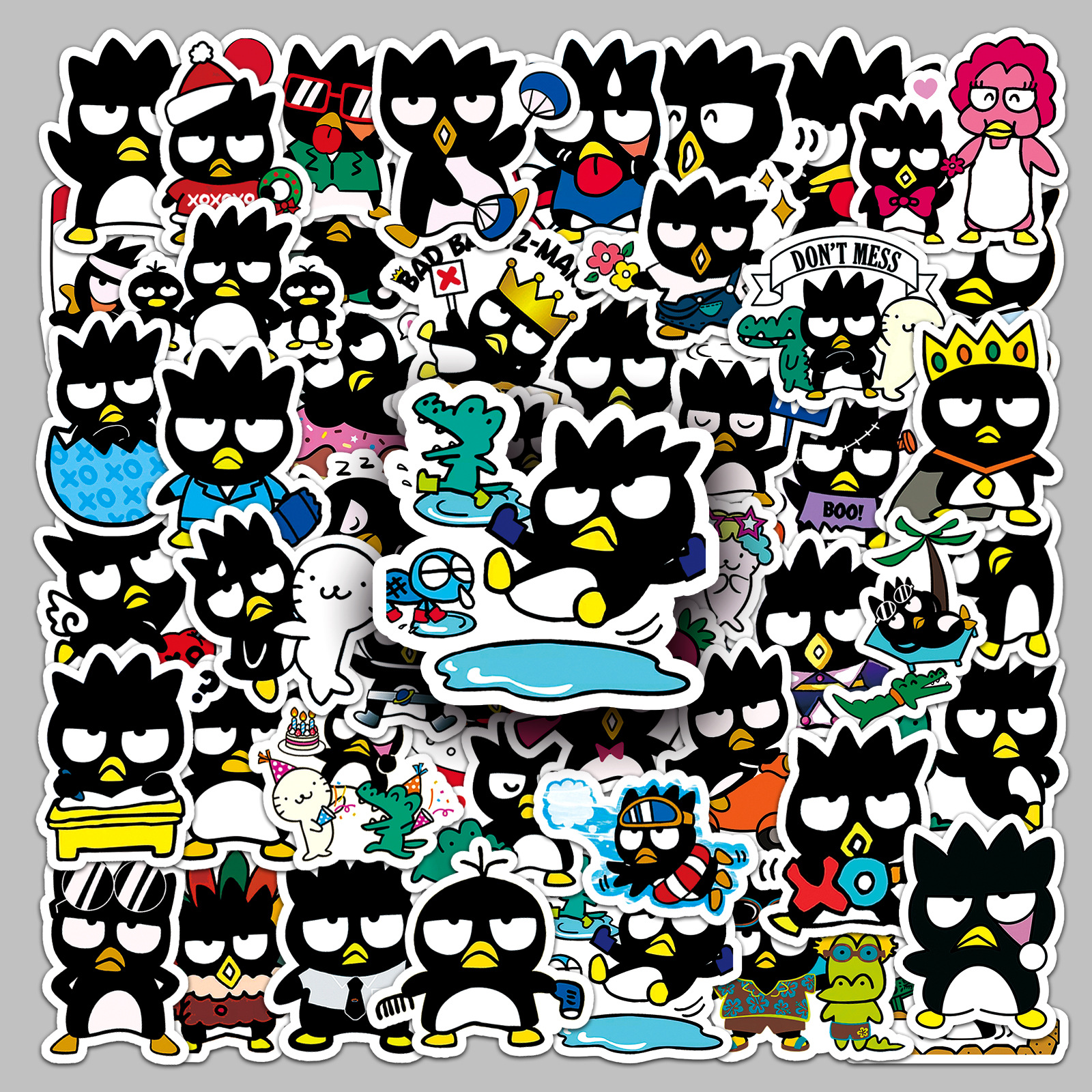 50 Cool Penguin XO Sanrio cute cartoon animal waterproof decorative computer mobile phone Journal stickers wholesale