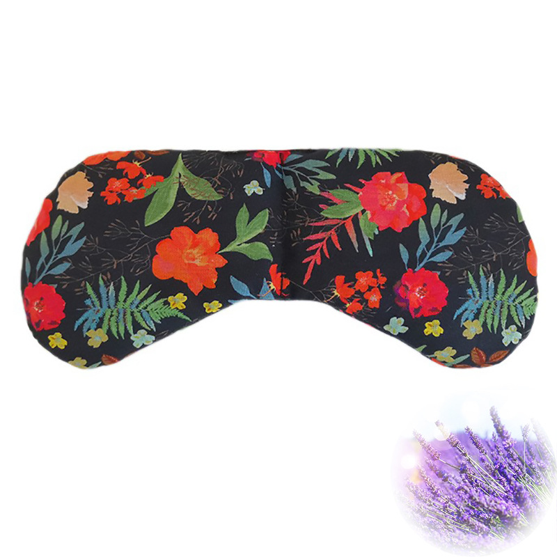 Cotton and Linen Printing Yoga Eye Pillow Microwave Heating Lavender Flaxseed Hot Pack Meditation Shading Sleep Eye Mask