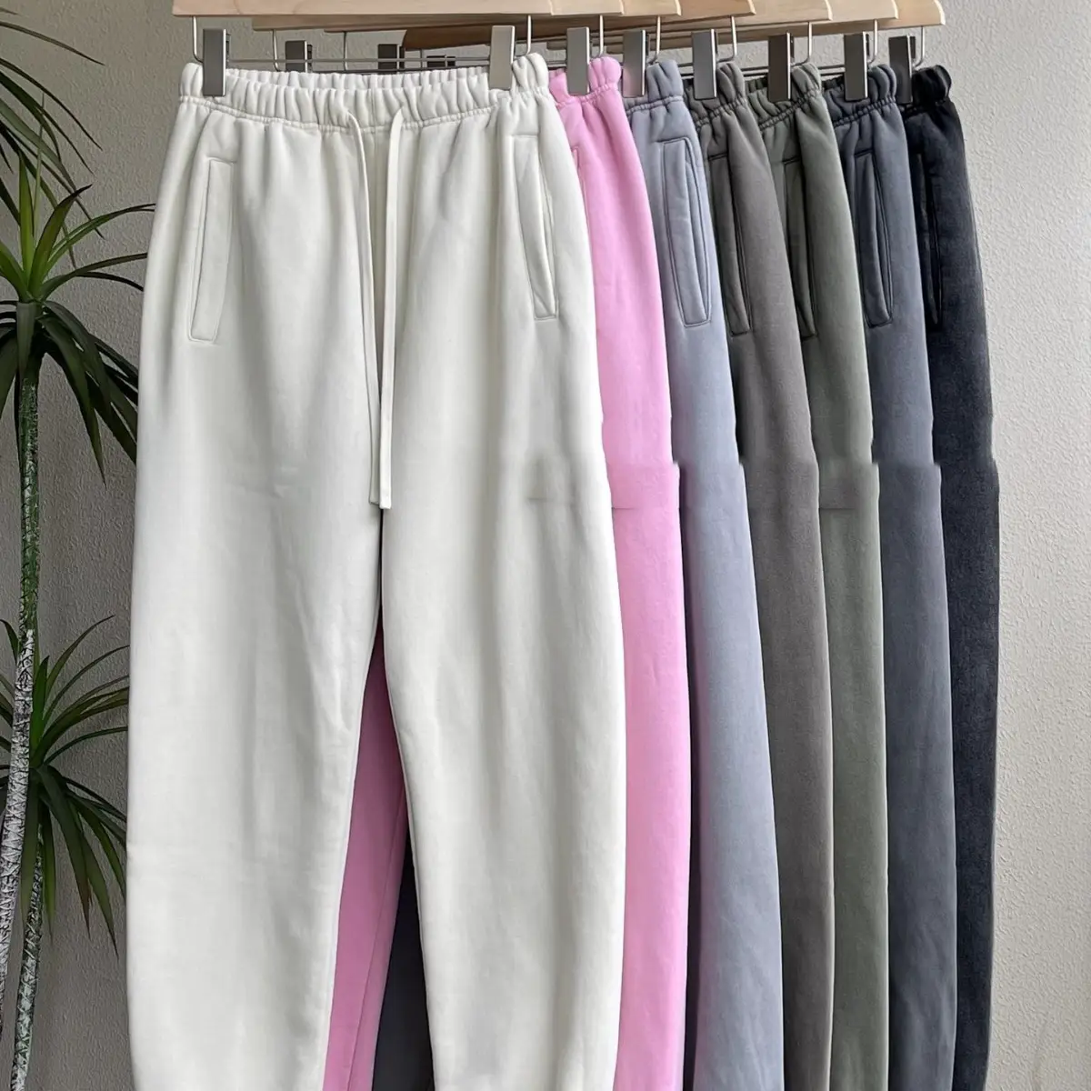 23SS Velvet Trousers In Autumn And Winter fleece-lined Warm Pants Men