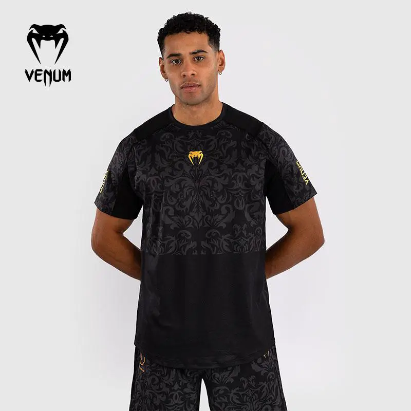 Venum Venom Topuria Unmatched Men's round Neck Quick-Drying T-shirt Fitness Training Running Short Sleeve