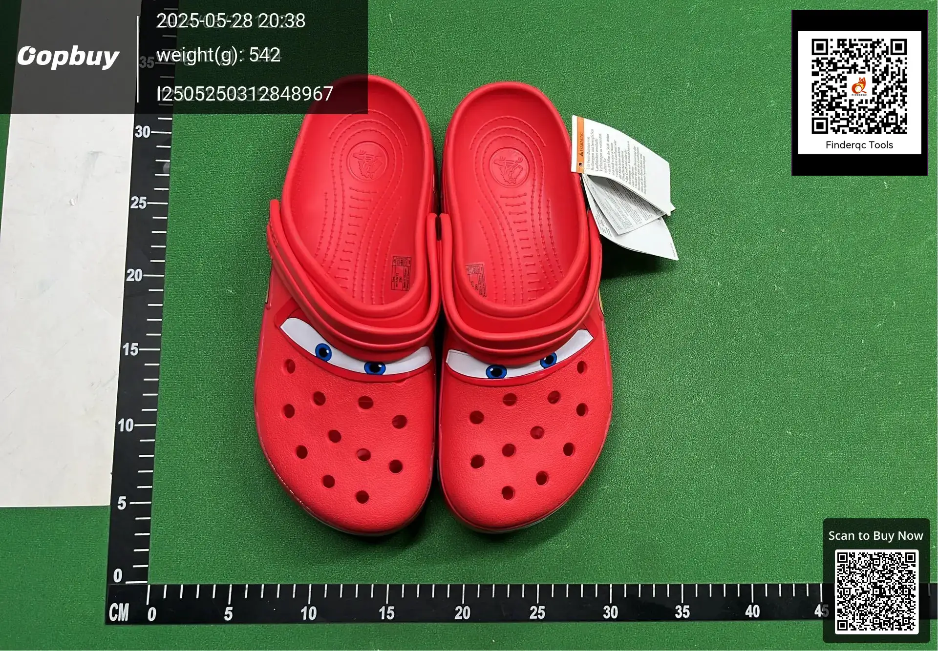 Crocs Lightning McQueen Clogs Red