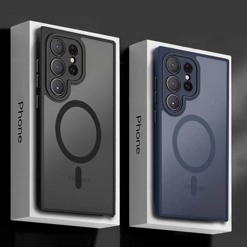 Suitable for Samsung S26 Mobile Phone Case with Magnetic Attraction, Galaxy S24 Ultra Oil-Sprayed Matte Finish, S25 Plus Protective Case QC-foto från 1688 på Qualit.ly