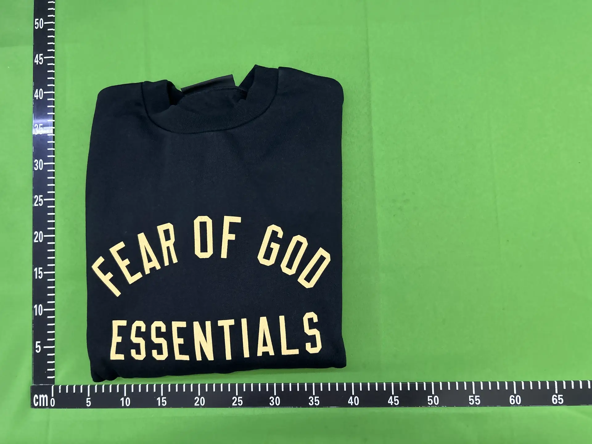 2024Fw Printed Round Neck Sweatshirt 480g Heavy Essentials Velvet Sweatshir Cross-Border Crewneck